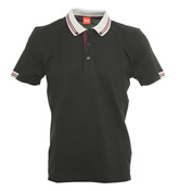 Pavo Black Pique Polo Shirt