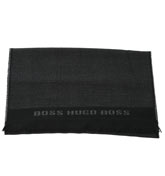 Boss Pento Black and Grey Fleck Scarf