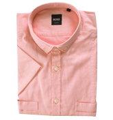 Boss Pink Short Sleeve Shirt (Piers)