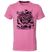 Pink T-Shirt with Printed Design (Tweet)