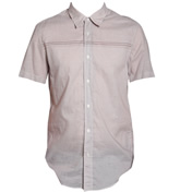 Purple Micro Multi Woven Check Short Sleeve