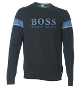 Boss Randall Blue Crew Neck Sweater