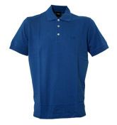 Boss Royal Blue Pique Polo Shirt (Ferrara)