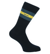 Boss RS Design Navy Stripe Socks (1 Pair)