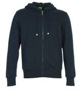 Boss Saggy Navy Full Zip Hooded Sweatshirt