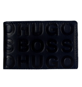 Boss Sampei Navy Leather Credit Card Holder