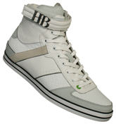 Boss Somerset Mid Naval White Trainers