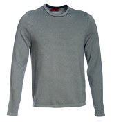 Stein Grey and White Stripe Sweater