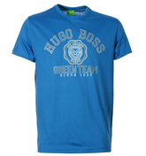 Boss Tee 1 Blue T-Shirt with Printed Design