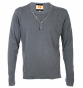 Boss Terri Grey Y-Neck T-Shirt