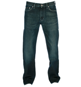 Texas Dark Denim Stretch Boot Cut Jeans -