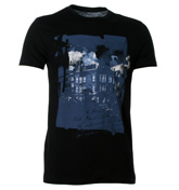 Boss Teylor 2 Black T-Shirt with Printed Design