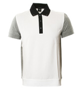 Boss White and Black Pique Polo Shirt (Janis 26)