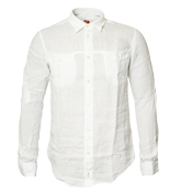 Boss White Long Sleeve Shirt (Eugenio)