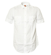 Boss White Short Sleeve Shirt (Eugenio)