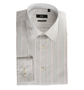 Boss White Stripe Long Sleeve Shirt (Max)