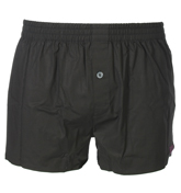 Boss Woven Stretch Black Slim Fit Boxer Shorts