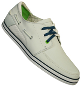 Yard Bird White Boat Shoes