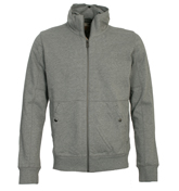 Zafir Grey Full Zip Hooded Sweatshirt