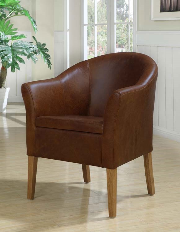 Boston Armchair in Antique Leather