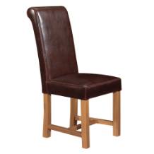 Boston Leather Dining Chair x 2