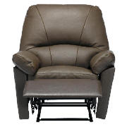 Leather Recliner Chair, Chocolate