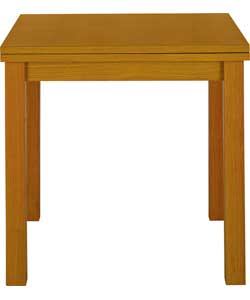 Oak Finish Folding Dining Table
