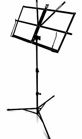 Boston Orchestral Folding Sheet Music Stand with Adjustable Height 