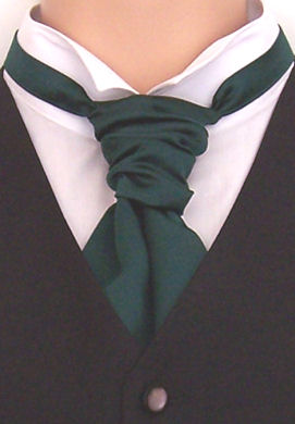 Bottle Green Scrunchie Cravat