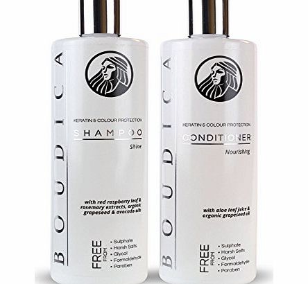 Boudica Shampoo Boudica Shine Sulphate Free Shampoo - 500ml amp; Boudica Nourishing Sulphate Free Conditioner - 500ml
