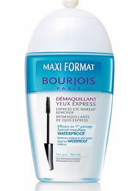 Bourjois Express Eye Make-Up Remover - Non oily, Removes Waterproof Make-Up / Maxi Format 250 ml