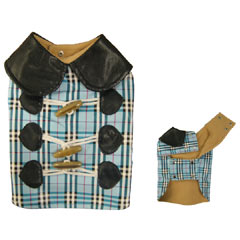 Armitage Blue Tartan Dog Coat