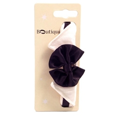Boutique Black and White Bow Tie Collar Accessory for Cats