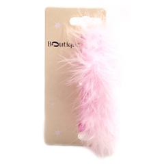 Boutique Pink Feather Boa Collar Accessory for Cats