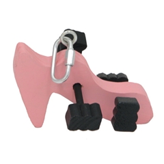 Boutique Pink Killer Heel Wooden Chew Toy for Small Pets