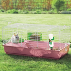 Boutique Pink Penthouse Indoor Guinea Pig And Rabbit Cage