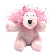 Boutique Pink Playful Poodle Plush Cat Toy