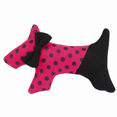 Boutique Spotty Dotty Dog Shaped Squeaky Dog Toy