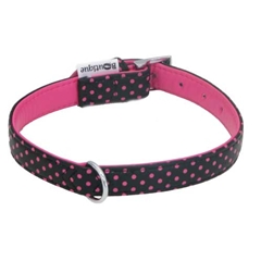 Boutique Spotty Dotty Faux Leather Dog Collar