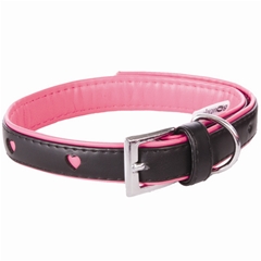 Boutique Sweetheart Faux Leather Dog Collar