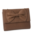 BOW FRONT LEATHER PURSE