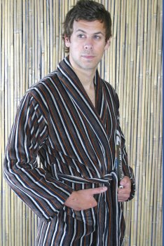 Bown of London Minsk Shawl Collar Velour Dressing Gown