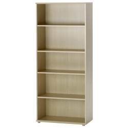 ` Ergonomic 5 Shelf Bookcase - Maple 81.1W x