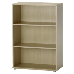 Ergonomic 3 Shelf Bookcase - Maple 81.1W x