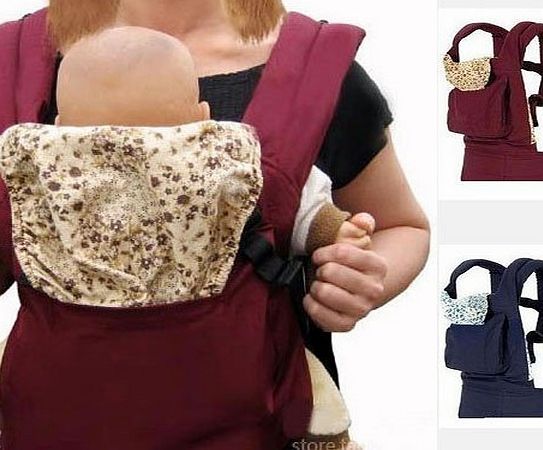 Boxcute BBCL296 New Red Front Back Baby Safety Carrier Infant Comfort Backpack Sling Wrap Harness