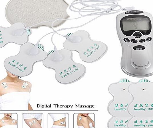 Boxcute Tens Machine Digital Therapy Men Women Full Body 4X Pads Massager Pain Relief Acupuncture Back UK
