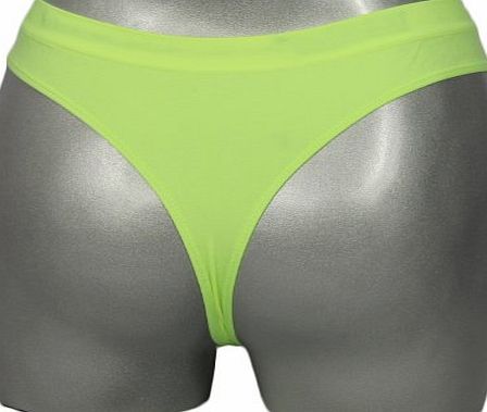 Boxershorts UK Ladies Microfibre Lightweight Breathable Thong (YELLOW)