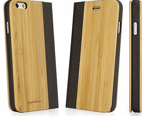 BoxWave Corporation BoxWave True Bamboo Booklet Apple iPhone 6 Case, Genuine Bamboo Wood Backing Shell Case Cover with Durable Plastic Edges with Smooth Matte Finish (Natural)