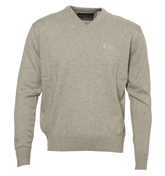 Boy Done Wrong Grey V-Neck Sweater