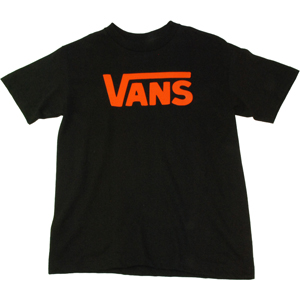 Boys Vans Classic Boys T-Shirt. Black